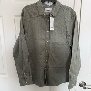 Goodfellow & Co Olive Checkered Men's Shirt